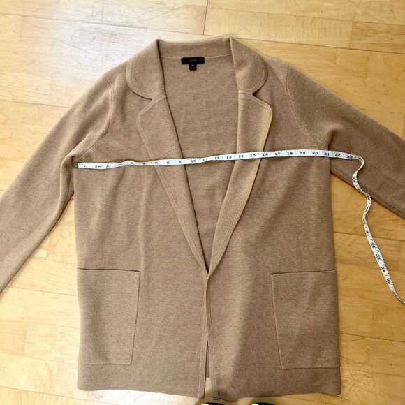 J. Crew Open-Front Eloise Sweater Blazer Cotton/Wool Blend, Size XS - Picture 16 of 16